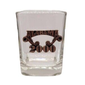 Alabama 2000 Country Music Band Square Shot Glass Collectible Souvenir